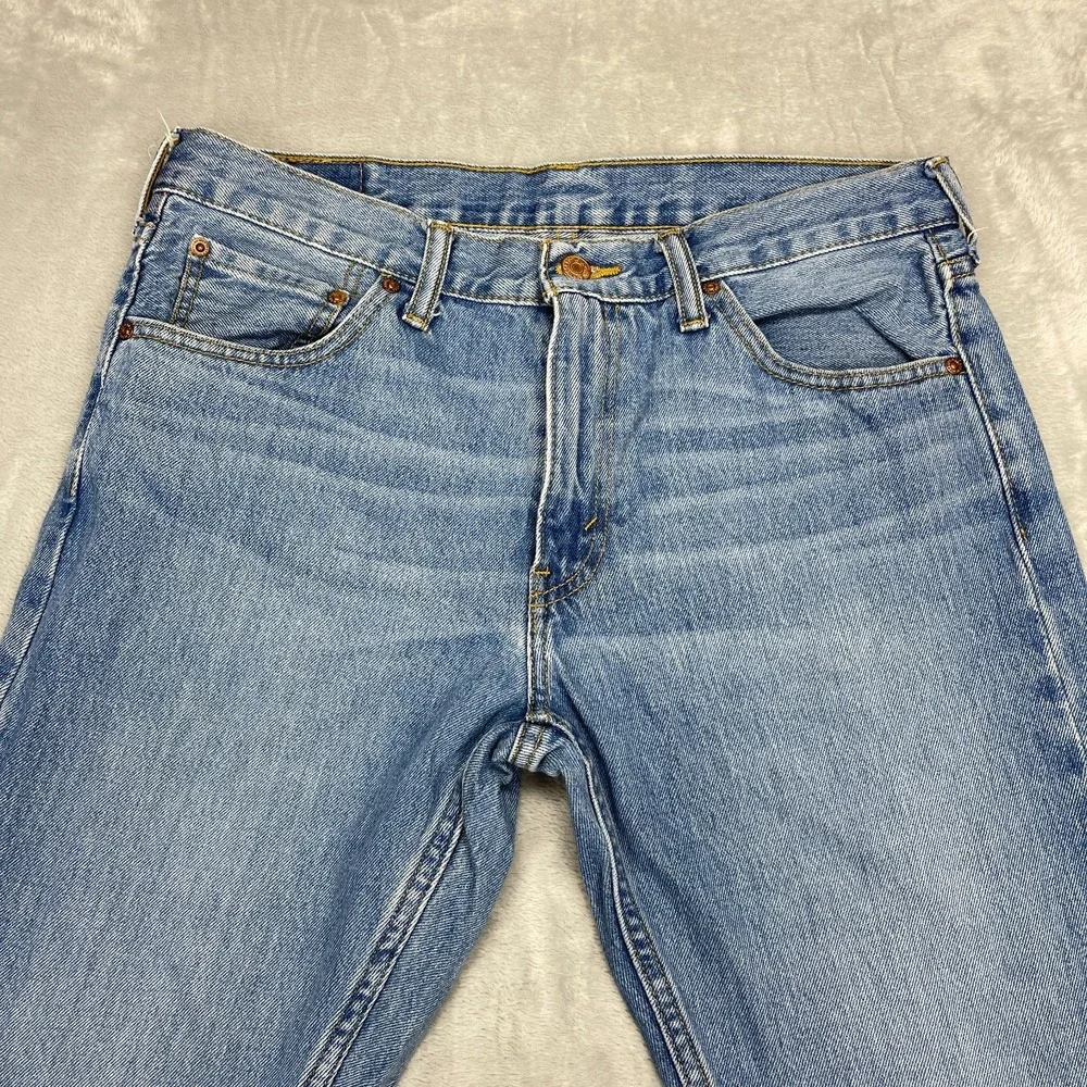 Levi's Jeans Mens 33x30 Blue Denim 527 Medium Wash Americana Slim Bootcut Grunge